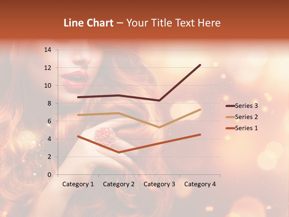 Glamour Wave Girl PowerPoint Template
