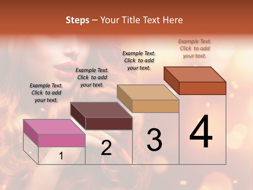 Glamour Wave Girl PowerPoint Template