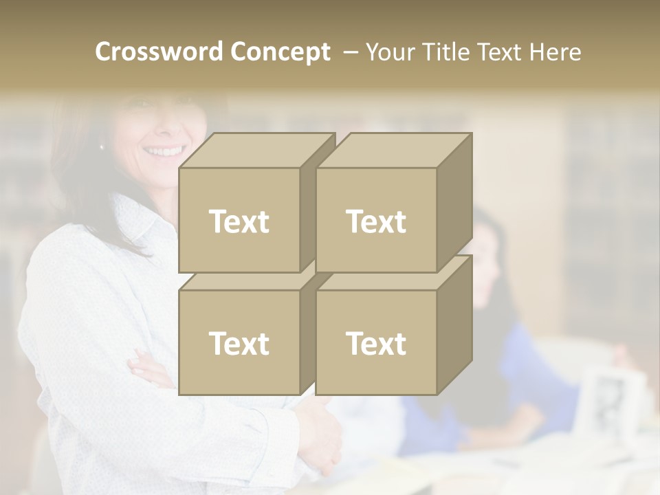 Work Arms Crossed Friendship PowerPoint Template