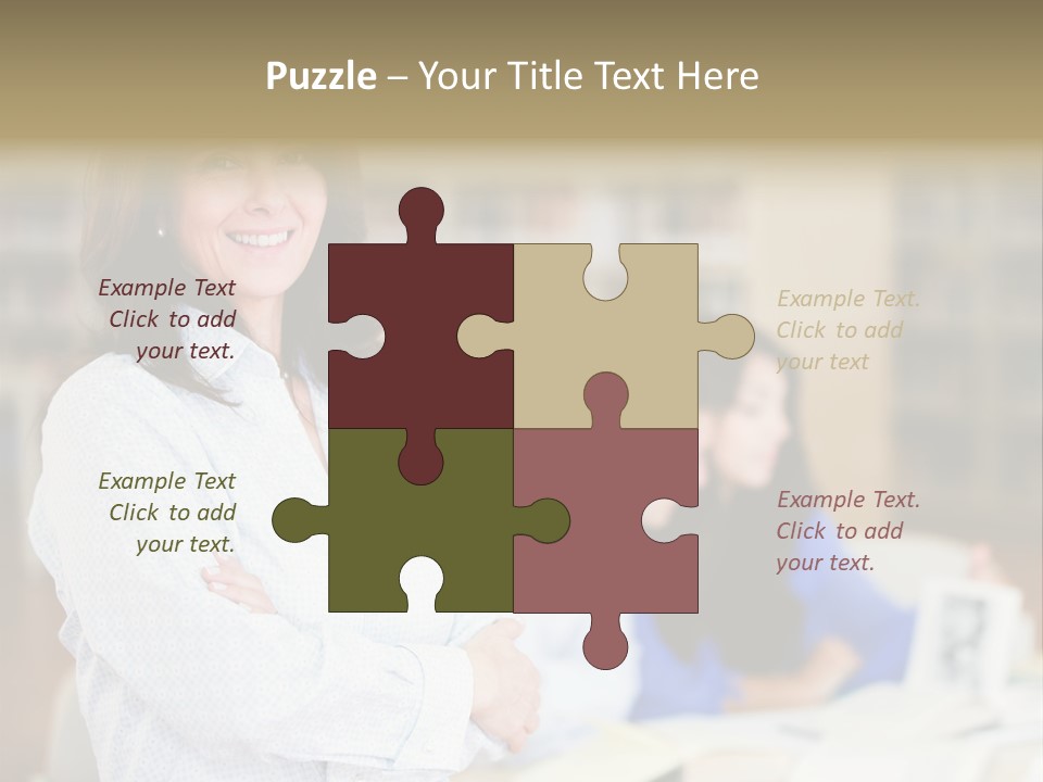 Work Arms Crossed Friendship PowerPoint Template