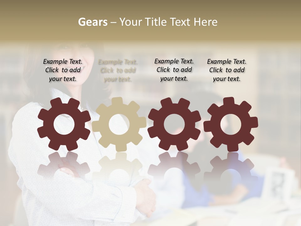 Work Arms Crossed Friendship PowerPoint Template