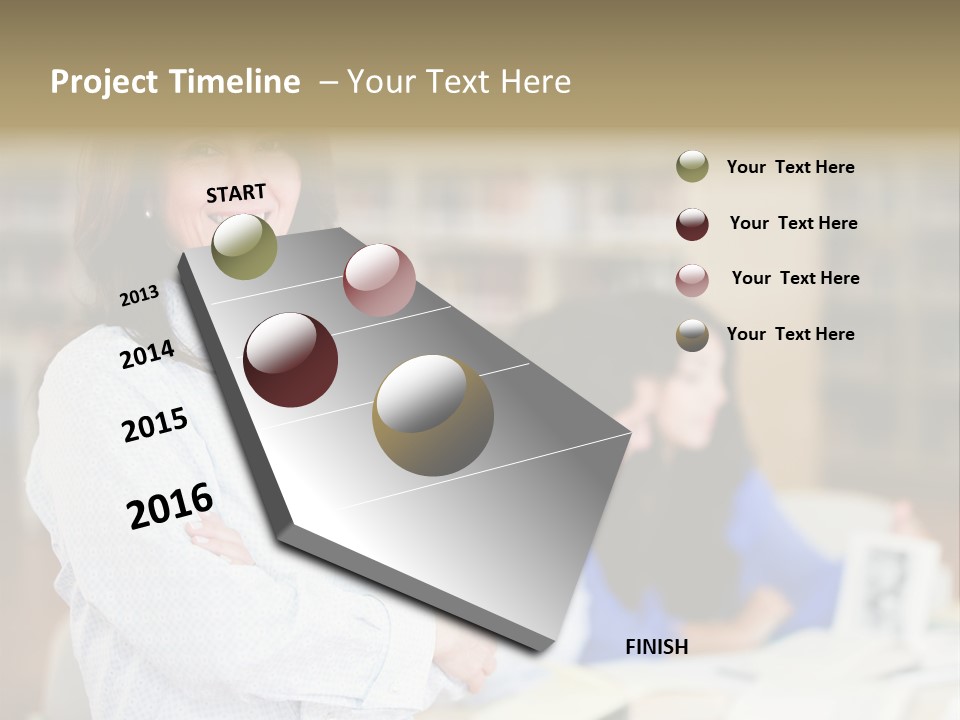 Work Arms Crossed Friendship PowerPoint Template