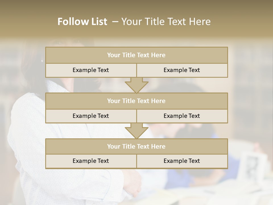 Work Arms Crossed Friendship PowerPoint Template