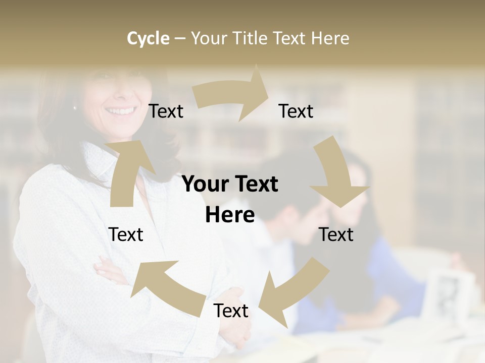 Work Arms Crossed Friendship PowerPoint Template