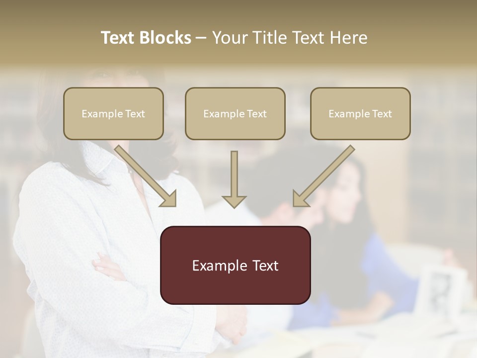 Work Arms Crossed Friendship PowerPoint Template
