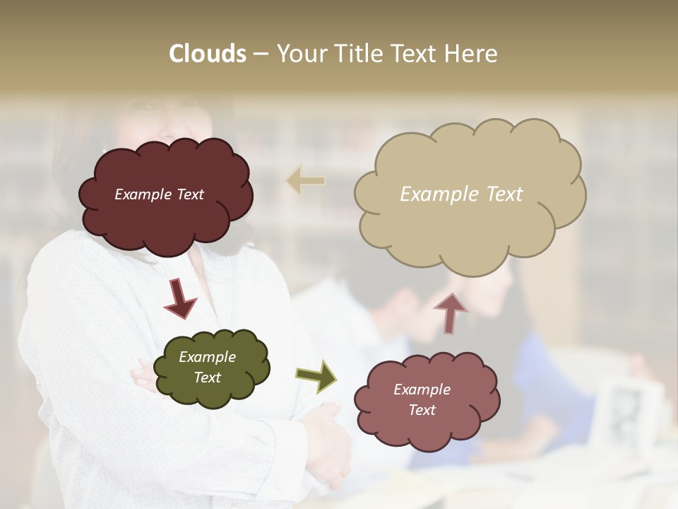 Work Arms Crossed Friendship PowerPoint Template