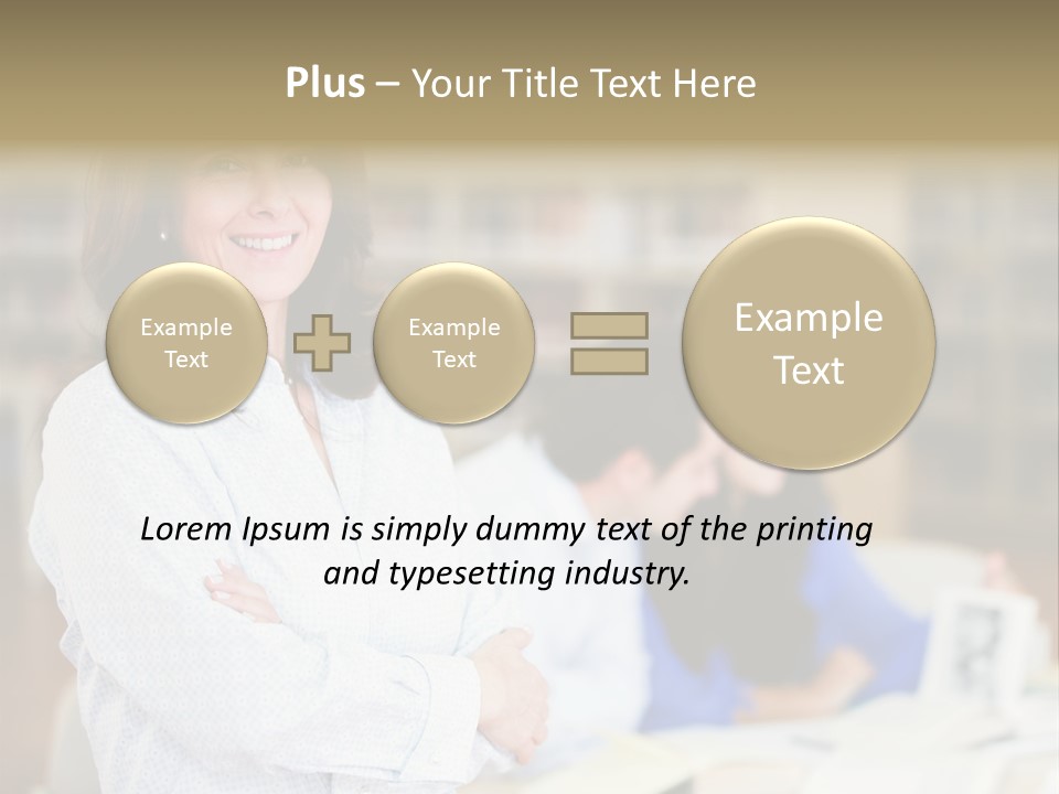 Work Arms Crossed Friendship PowerPoint Template