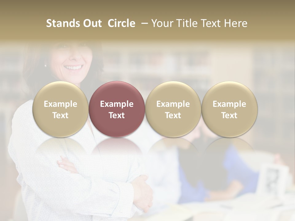 Work Arms Crossed Friendship PowerPoint Template