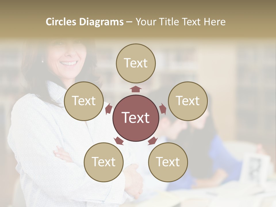 Work Arms Crossed Friendship PowerPoint Template