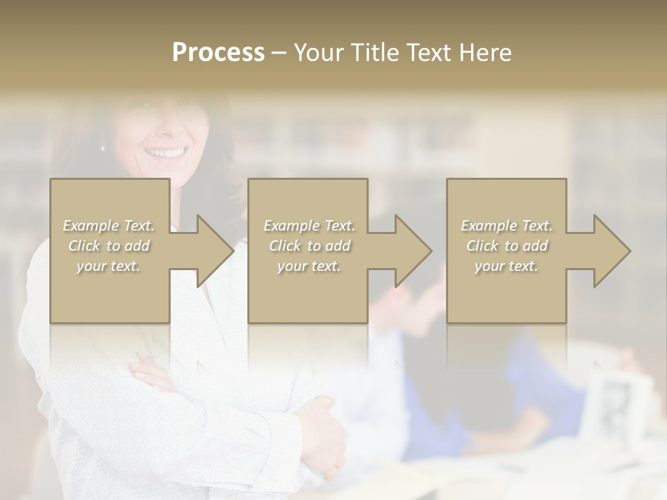 Work Arms Crossed Friendship PowerPoint Template