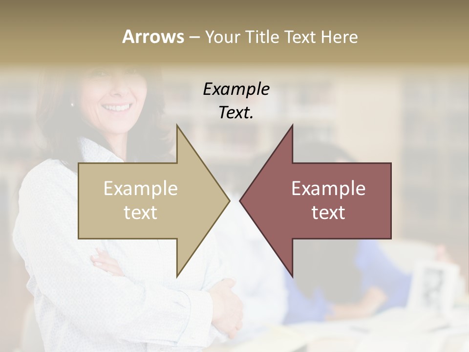 Work Arms Crossed Friendship PowerPoint Template