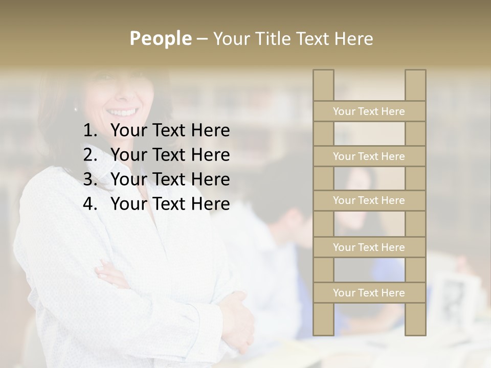 Work Arms Crossed Friendship PowerPoint Template