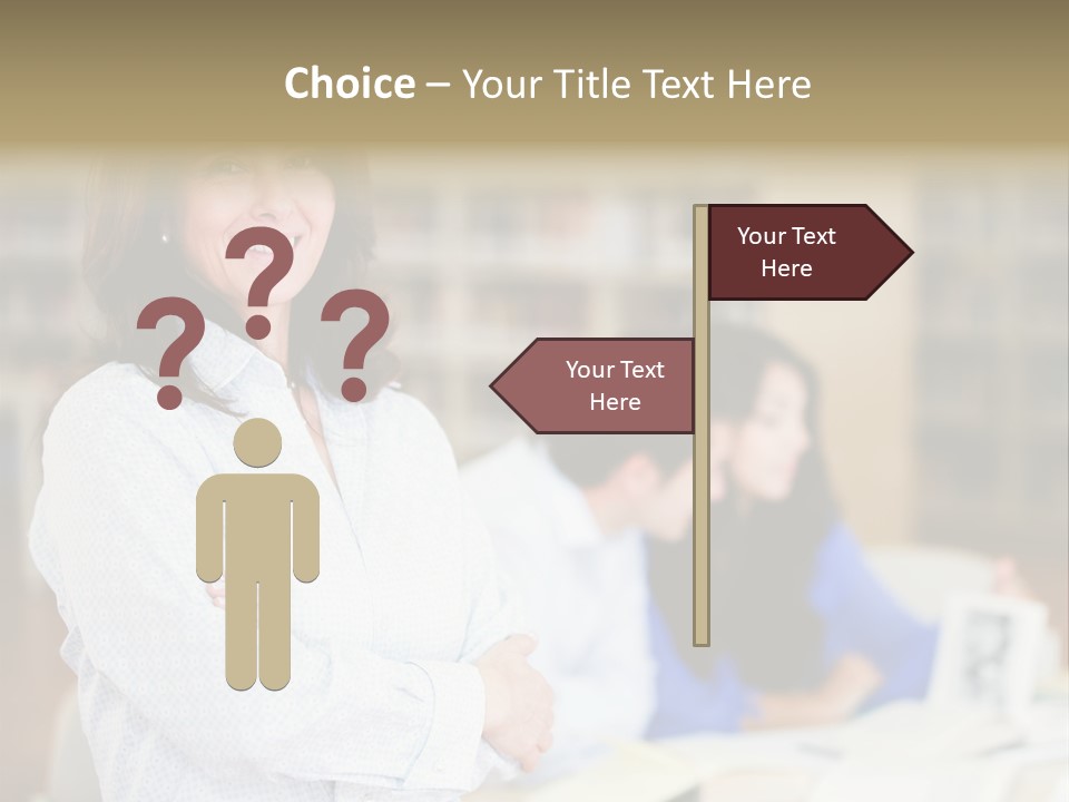 Work Arms Crossed Friendship PowerPoint Template