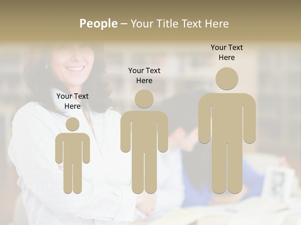 Work Arms Crossed Friendship PowerPoint Template