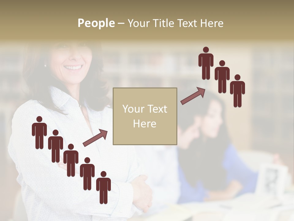 Work Arms Crossed Friendship PowerPoint Template