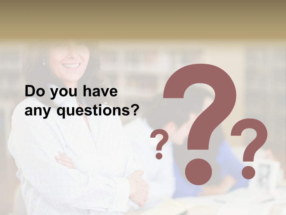 Work Arms Crossed Friendship PowerPoint Template