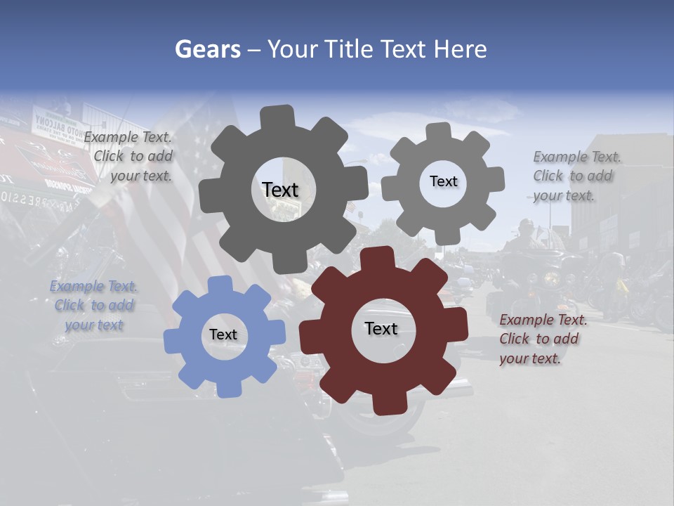 Motorcycle Rally Festival Sturgis PowerPoint Template
