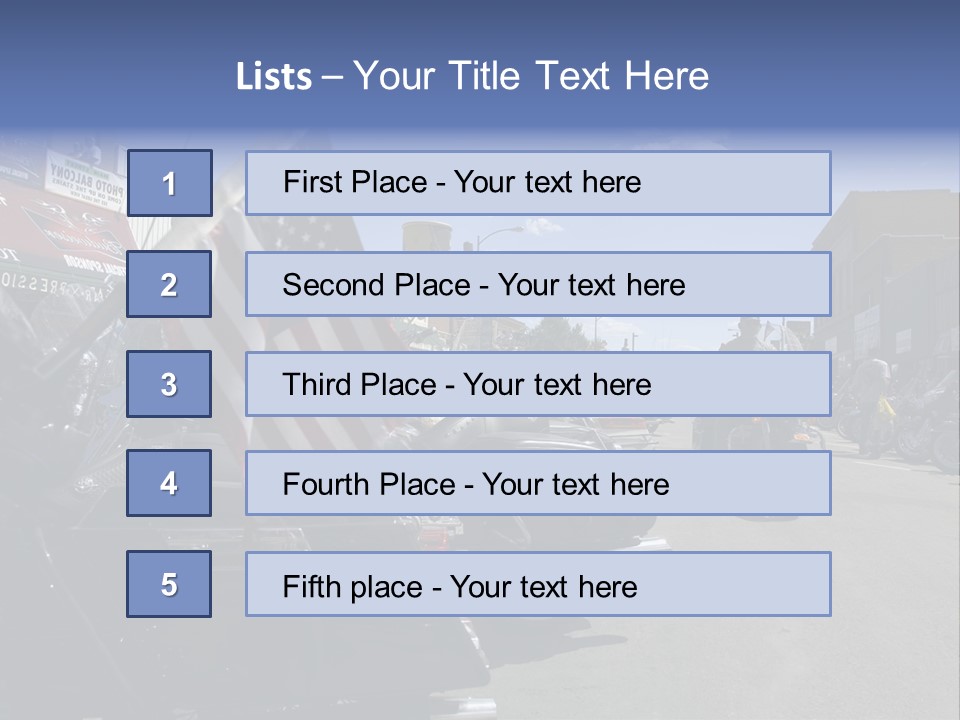Motorcycle Rally Festival Sturgis PowerPoint Template