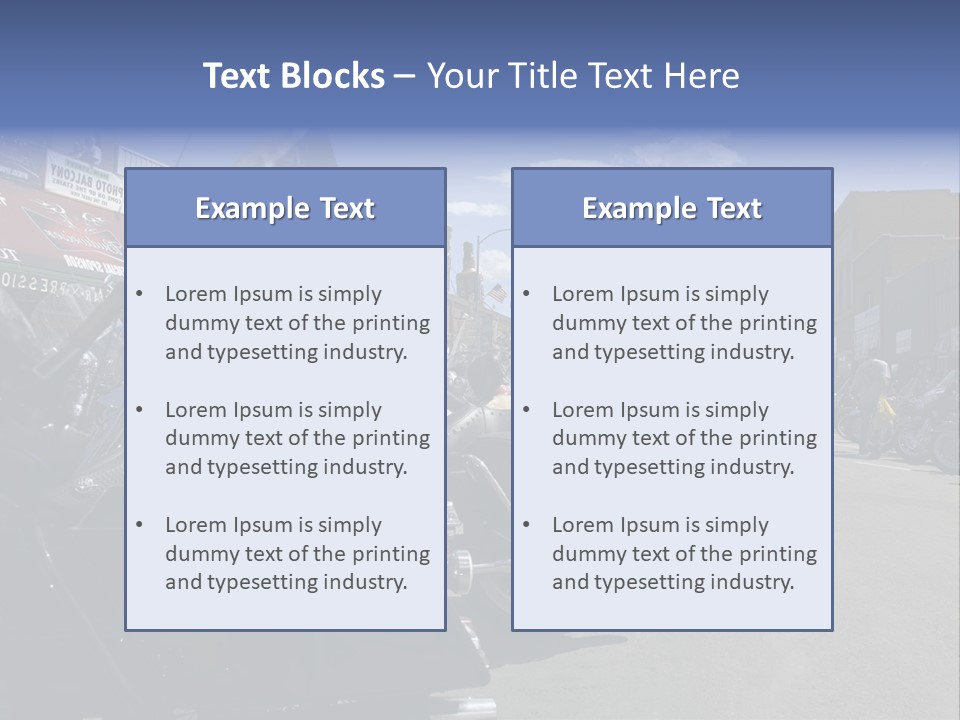 Motorcycle Rally Festival Sturgis PowerPoint Template