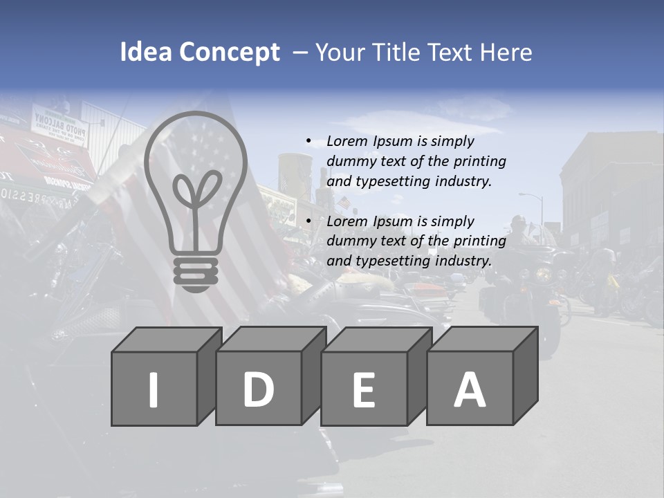 Motorcycle Rally Festival Sturgis PowerPoint Template