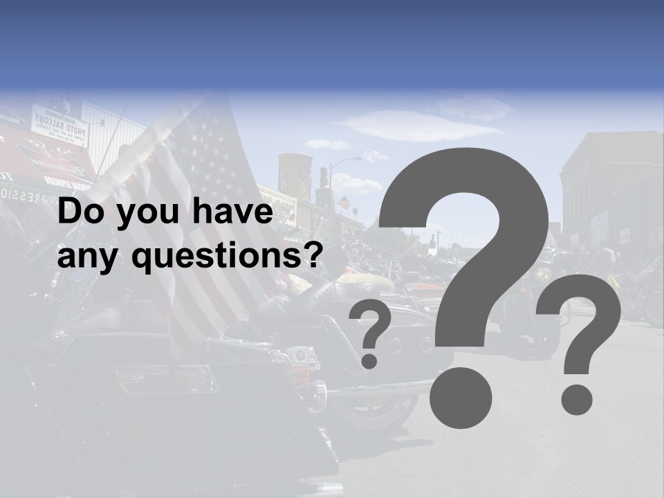 Motorcycle Rally Festival Sturgis PowerPoint Template