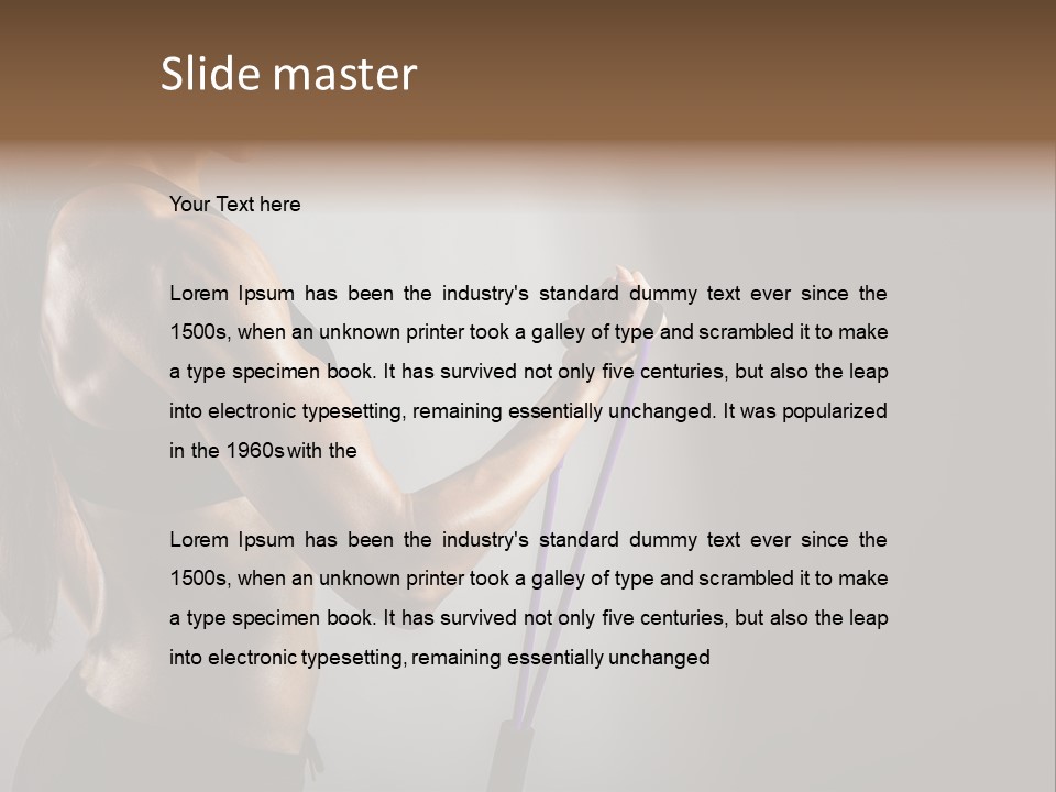 Athlete Strength Fitness PowerPoint Template