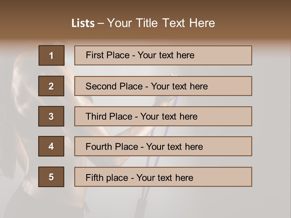Athlete Strength Fitness PowerPoint Template