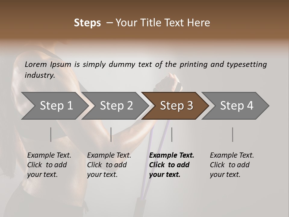 Athlete Strength Fitness PowerPoint Template