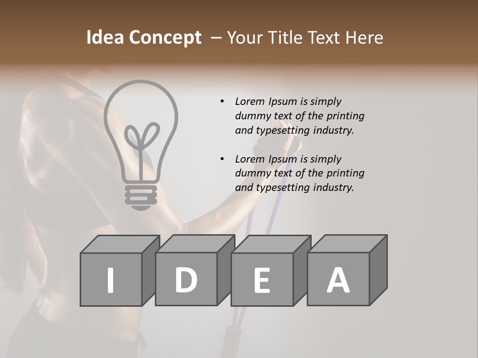 Athlete Strength Fitness PowerPoint Template