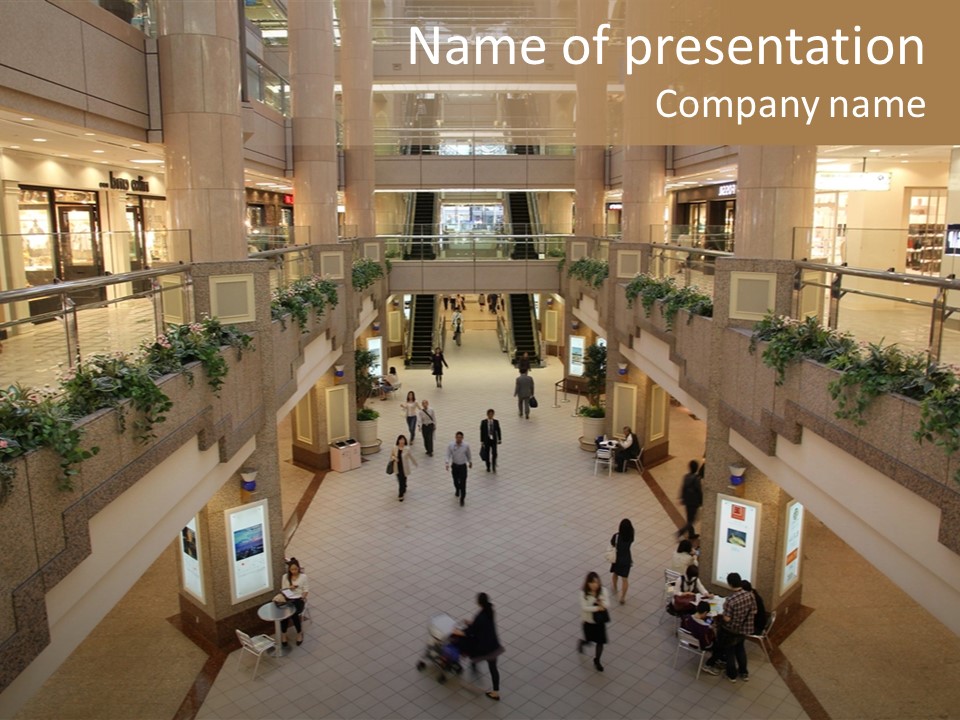 Kanto Plaza Lobby PowerPoint Template