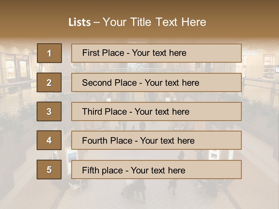 Kanto Plaza Lobby PowerPoint Template