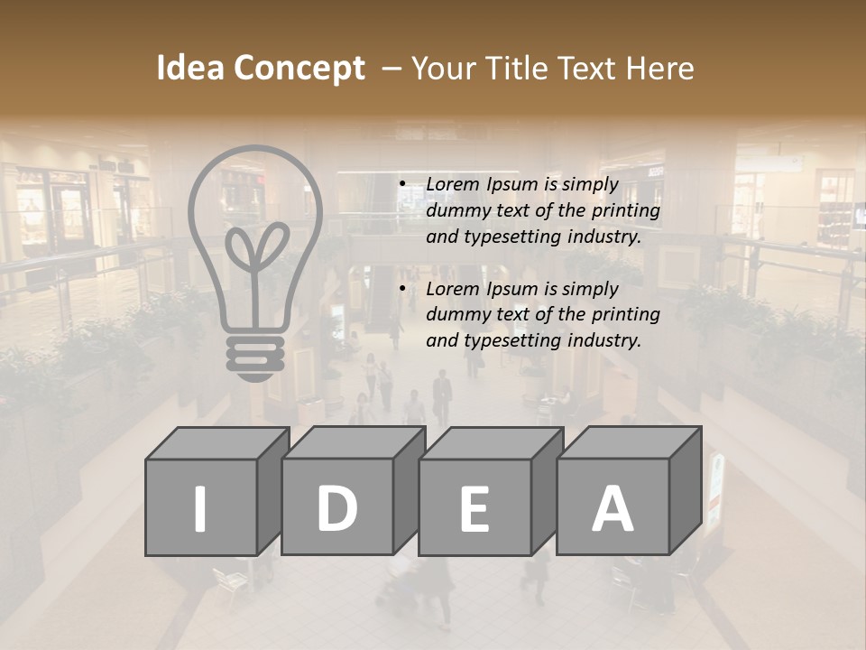 Kanto Plaza Lobby PowerPoint Template