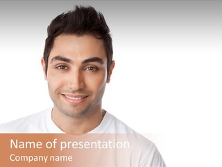 Handsome Young Latin PowerPoint Template