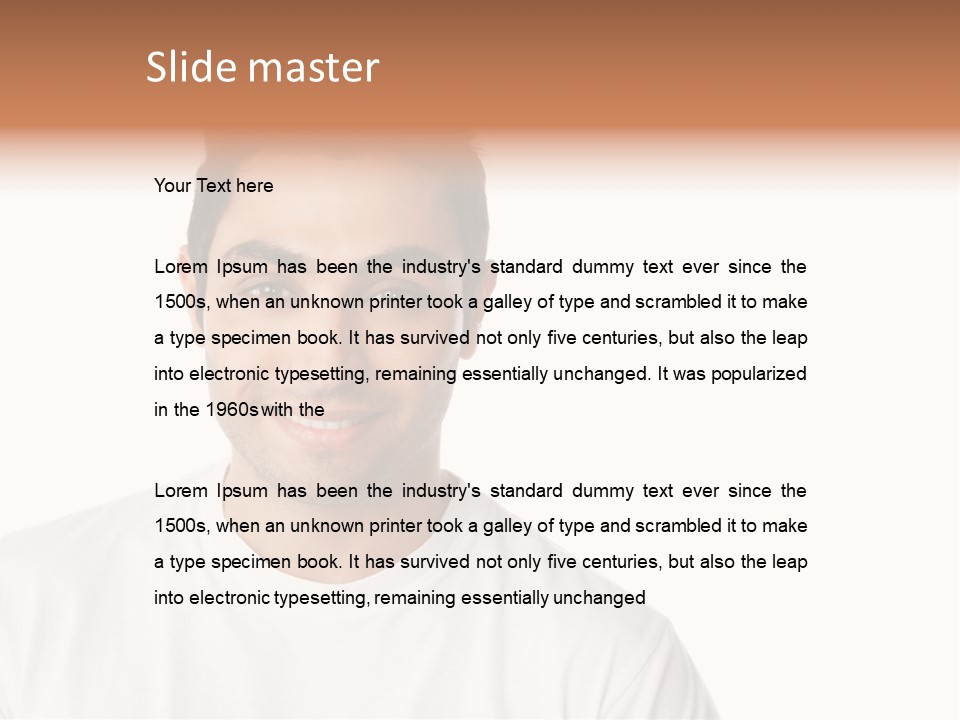 Handsome Young Latin PowerPoint Template