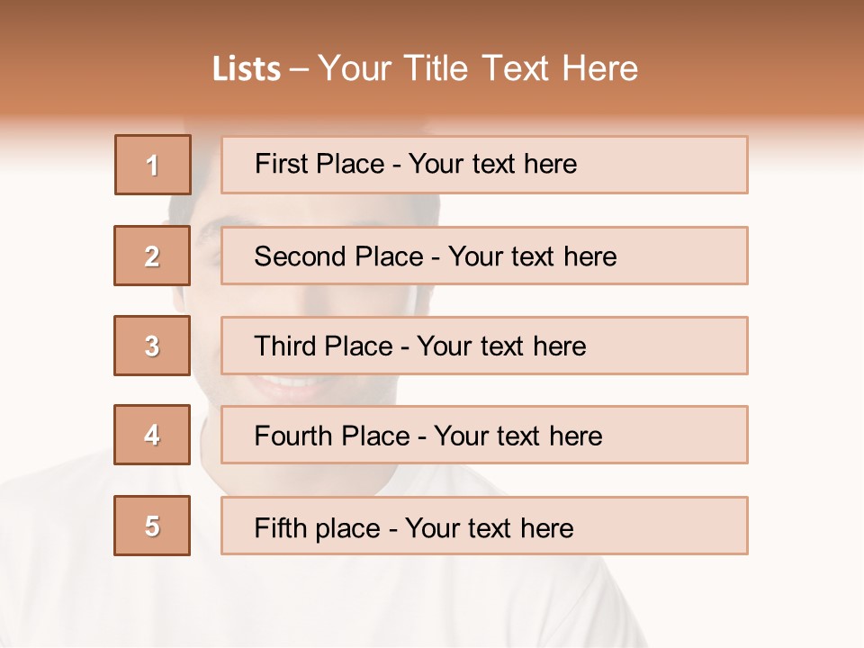 Handsome Young Latin PowerPoint Template