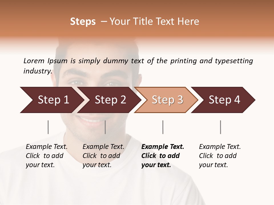 Handsome Young Latin PowerPoint Template