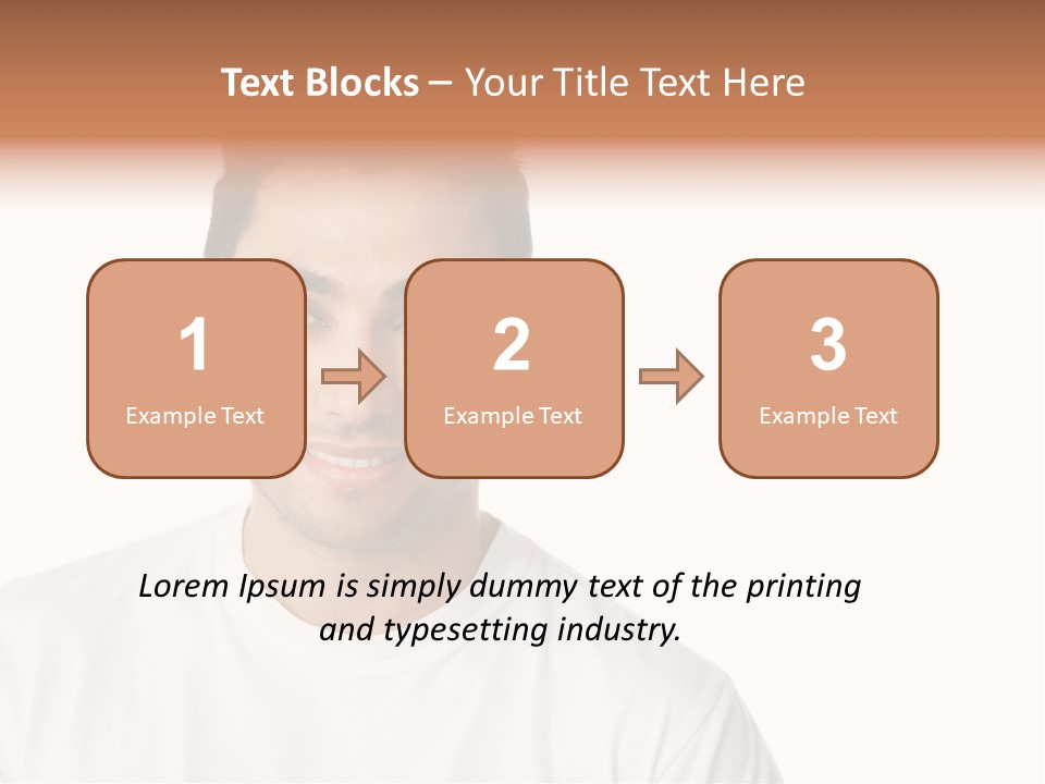 Handsome Young Latin PowerPoint Template