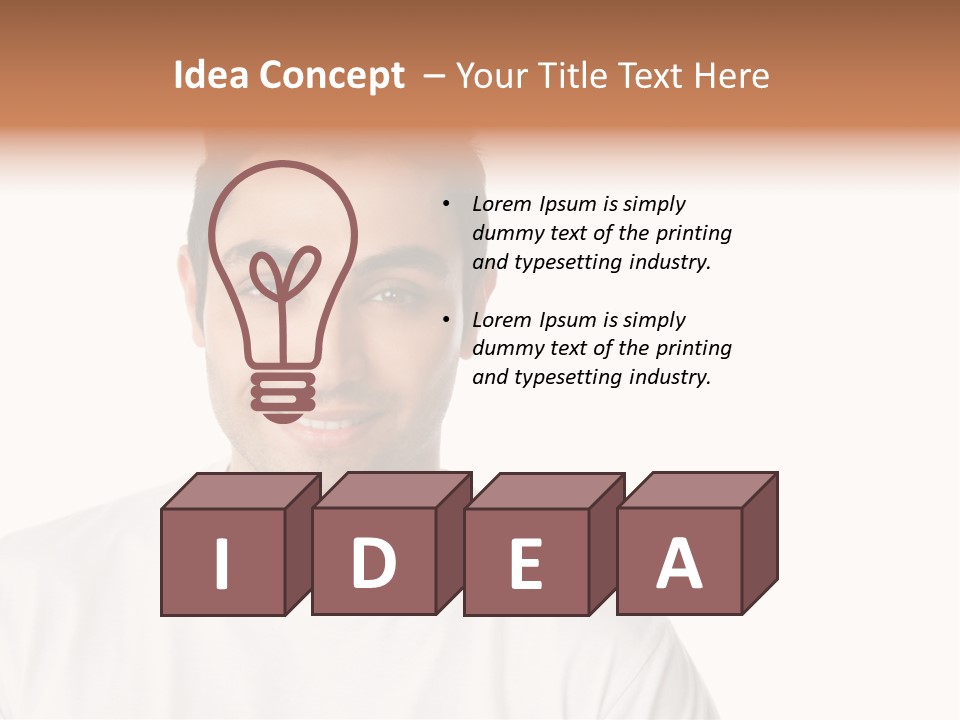 Handsome Young Latin PowerPoint Template