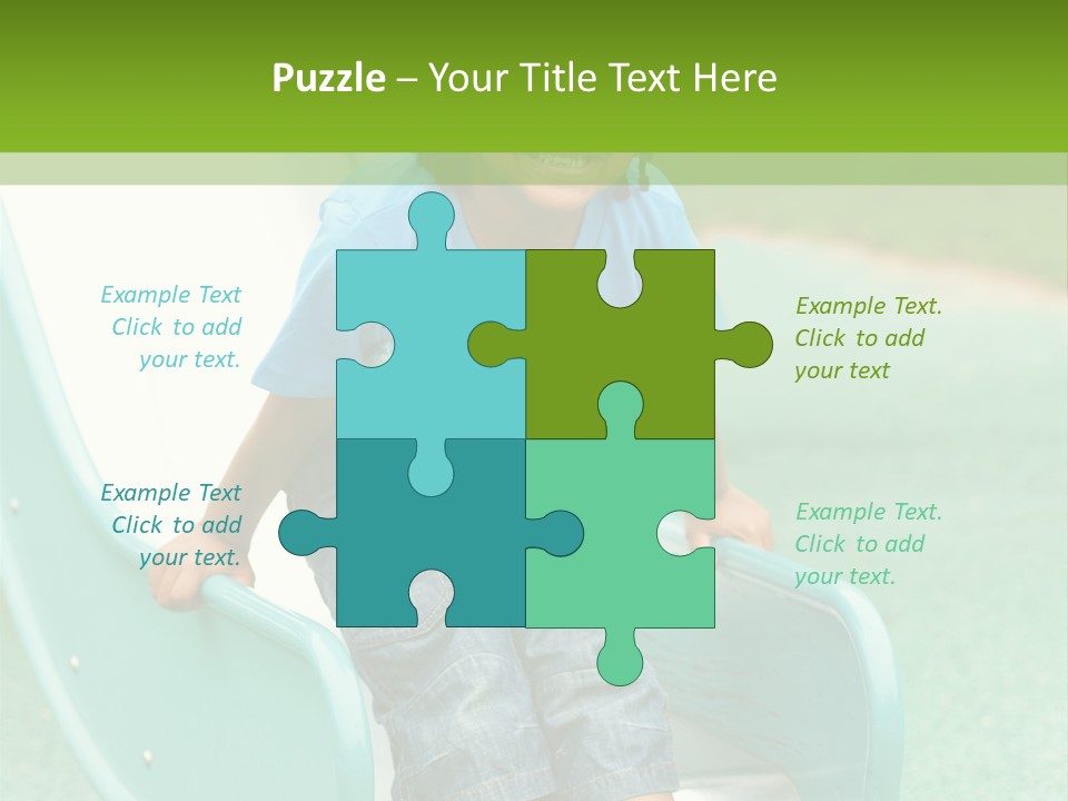 African American Braids Portrait PowerPoint Template