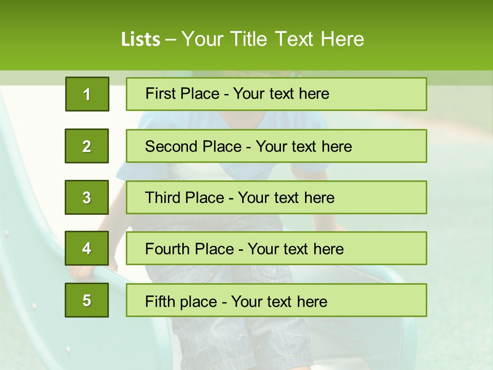 African American Braids Portrait PowerPoint Template