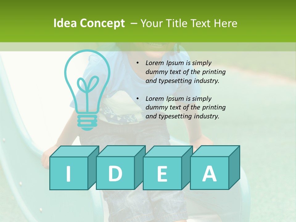 African American Braids Portrait PowerPoint Template