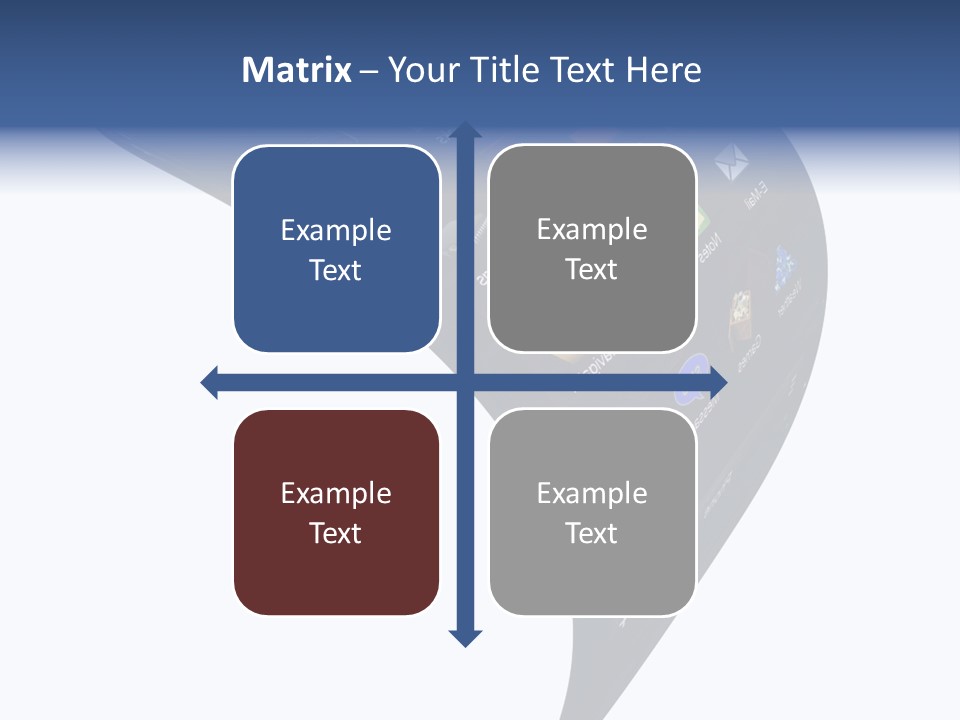 Black Smartphone Bent PowerPoint Template