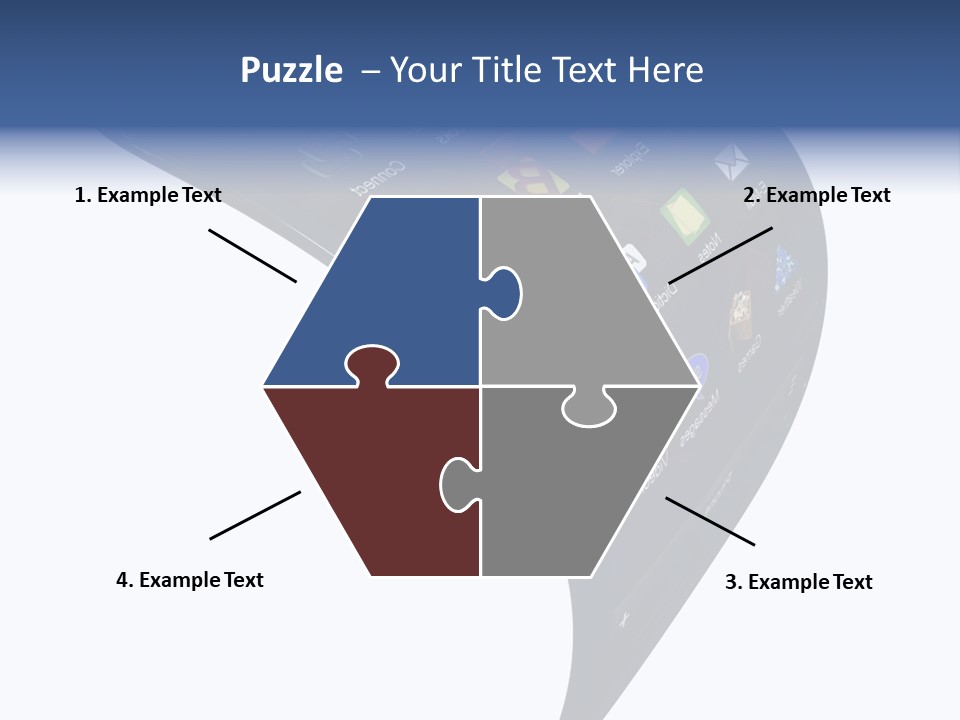 Black Smartphone Bent PowerPoint Template