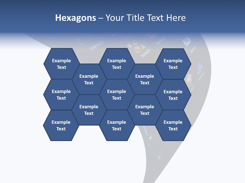 Black Smartphone Bent PowerPoint Template