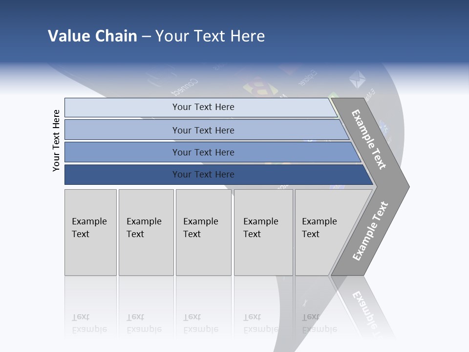 Black Smartphone Bent PowerPoint Template
