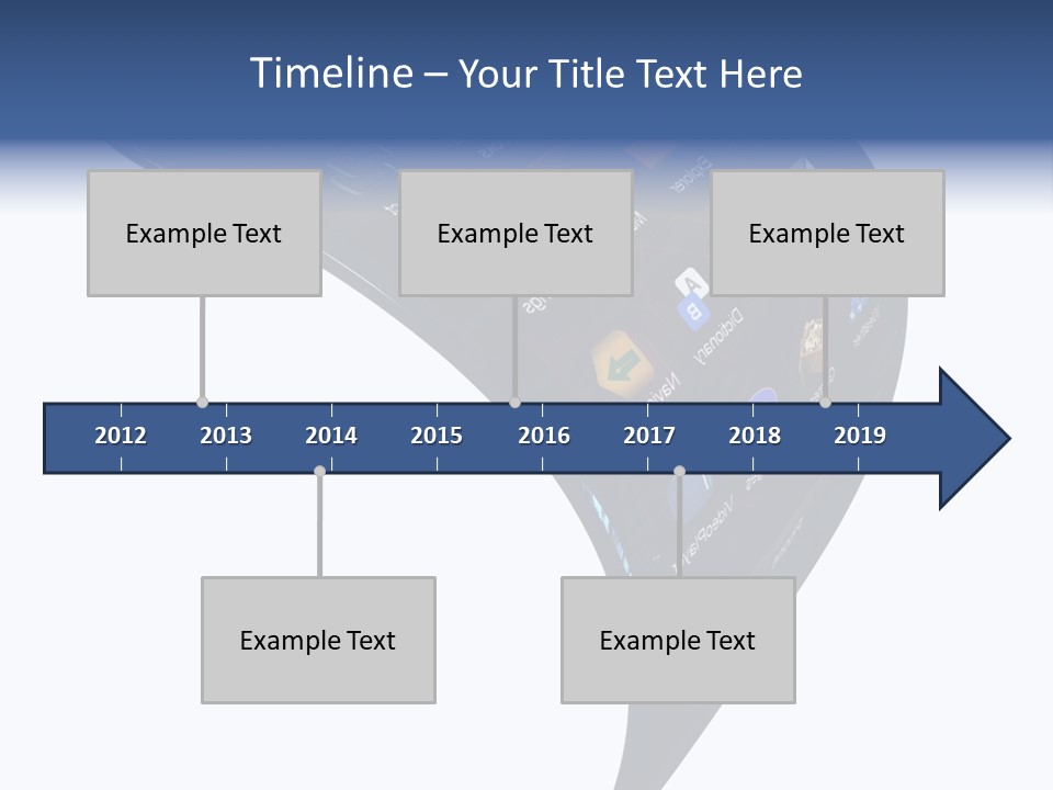 Black Smartphone Bent PowerPoint Template