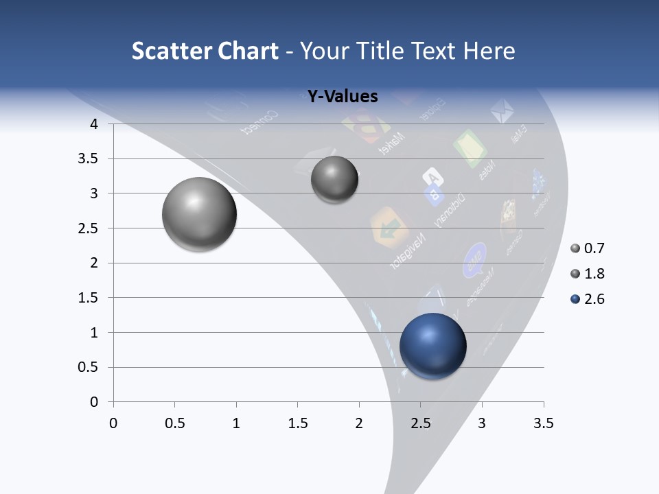 Black Smartphone Bent PowerPoint Template