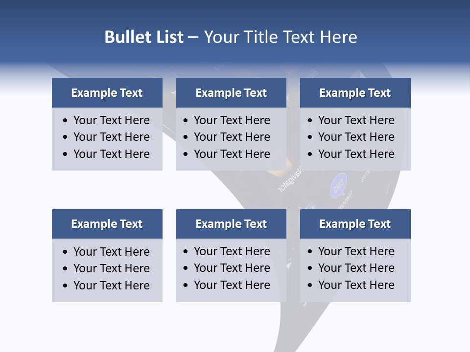 Black Smartphone Bent PowerPoint Template
