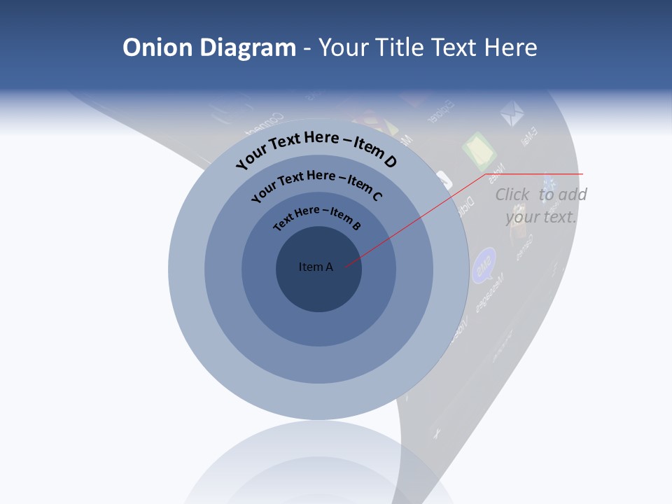 Black Smartphone Bent PowerPoint Template