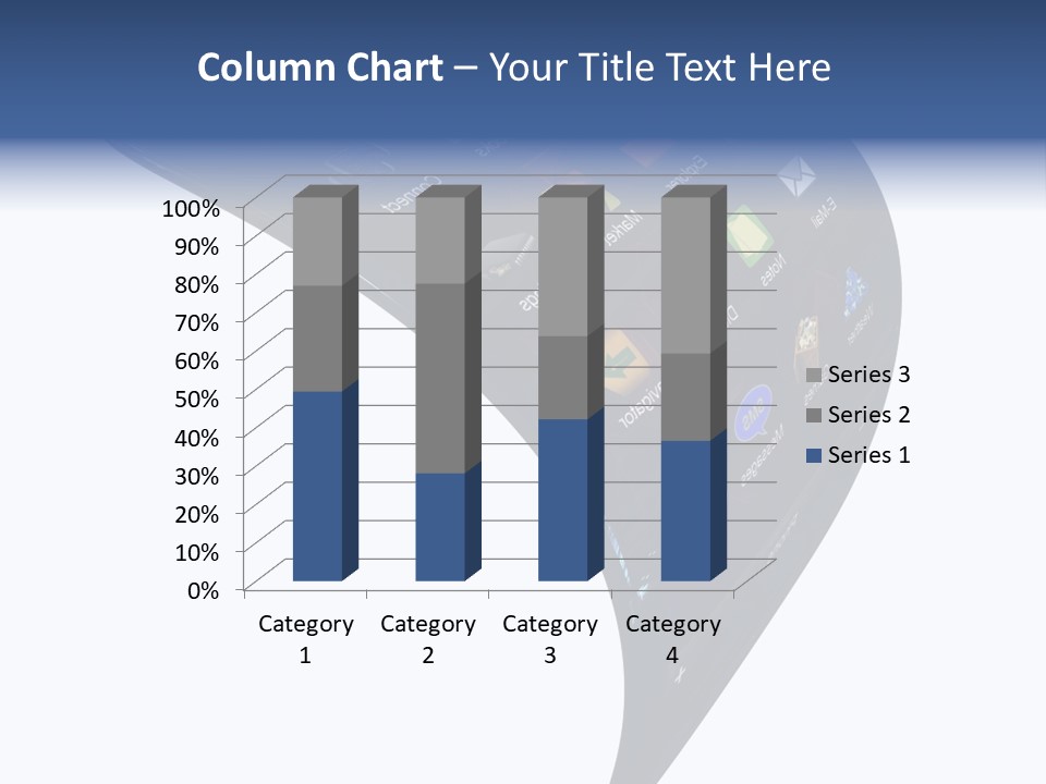 Black Smartphone Bent PowerPoint Template
